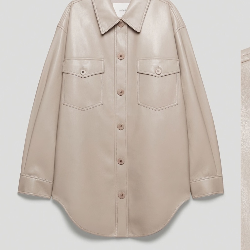 ARITZIA
Vegan Leather shacket Women's cream color